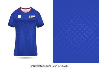 Sublimation Jersey Design Vektor Illustration. Sport T-Shirt, Jersey-Design für Sublimationsdruck.