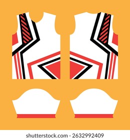 Sublimation jersey shirt design, Sport uniform, sport club, vector template