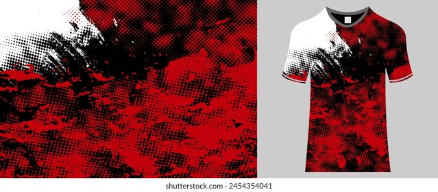 sublimación camiseta diseño Vector Plantilla fondo grunge pincel semitono rosa blanco salpicadura pintura textura de acero