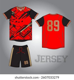 sublimation jersey vector image design