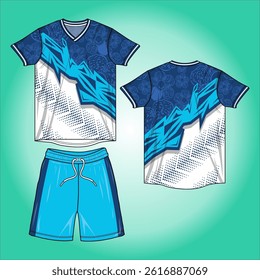 sublimation jersey vector image design