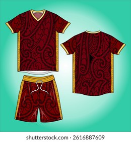 sublimation jersey vector image design