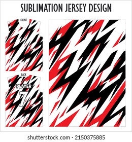 Sublimation pattern for football kit.