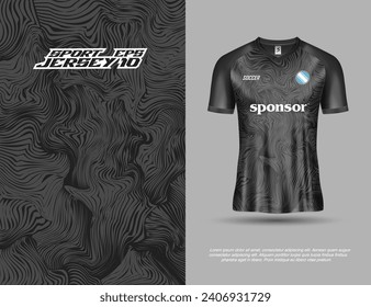 Sublimation printing jersey abstract texture background design for tshirt soccer, racing, extreme sports team.