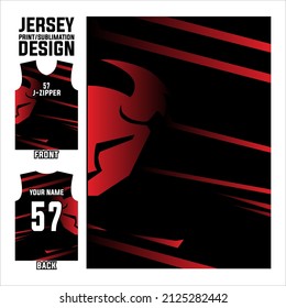 Sublimationsdruck auf Jersey-Stoffhintergrund, Vektordesign für Sportteam-Uniformen