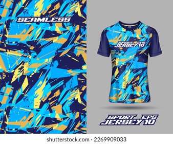 Sublimation seamless printing design for jersey and tshirt sports team