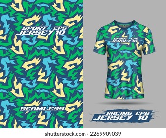 Sublimation seamless printing design for jersey and tshirt sports team