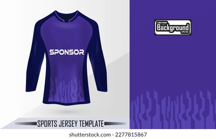 Sublimación diseño de jersey de fútbol con visión de Mockup