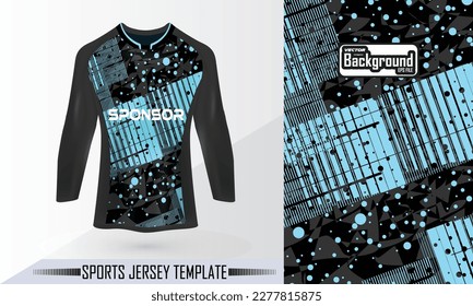 Sublimation soccer jersey design with Mockup view