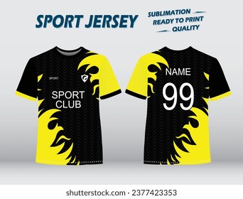 Sublimación Sport Jersey Vector Diseño Ilustrador. El Diseño De Camisetas Se Burla. EPS 10