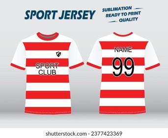 Sublimación Sport Jersey Vector Diseño Ilustrador. El Diseño De Camisetas Se Burla. EPS 10