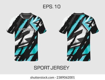 Sublimation t-shirt design jersey illustration vector grunge geometric pattern premium amazing vector collection