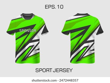  Diseño de camiseta de sublimación jersey Vector patrón geométrico con estilo a rayas colección de Vector premium