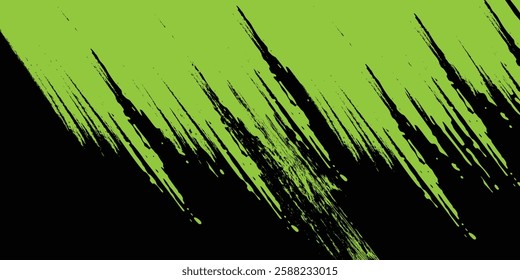 Sublimation t-shirt design vector grunge brush splash background, sporty techno element wallpaper, green color combination, sports shirt