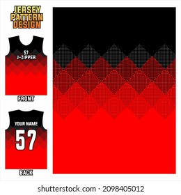 Sublime Printing Jersey Pattern Sports Jersey Stock Vector (Royalty ...