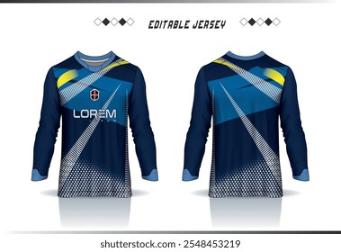 sublime, vista, en blanco, aislado, frente, camiseta, geométrico, colorido, sublimación, maqueta, fitness, desgaste, club, kit, ropa deportiva, fondo abstracto, moderno, ropa, jugador