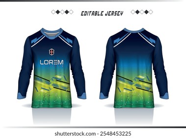 sublime, vista, en blanco, aislado, frente, camiseta, geométrico, colorido, sublimación, maqueta, fitness, desgaste, club, kit, ropa deportiva, fondo abstracto, moderno, ropa, jugador