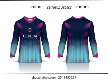 sublime, vista, en blanco, aislado, frente, camiseta, geométrico, colorido, sublimación, maqueta, fitness, desgaste, club, kit, ropa deportiva, fondo abstracto, moderno, ropa, jugador