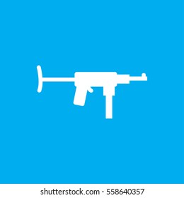 submachine gun icon illustration isolated vector sign symbol