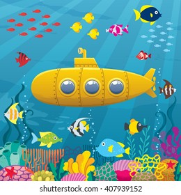 underwater submarine clipart