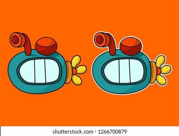 submarine cartoon vector