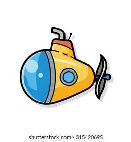 Submarine Doodle Stock Vector (Royalty Free) 315420695 | Shutterstock