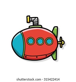 submarine doodle