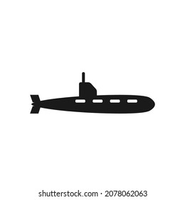 submarine icon design template vector isolated illustration