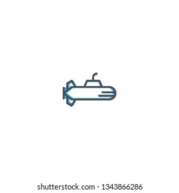 Submarine icon design. Transportation icon vector illustration