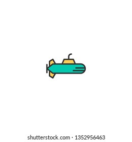 Submarine icon design. Transportation icon vector illustration