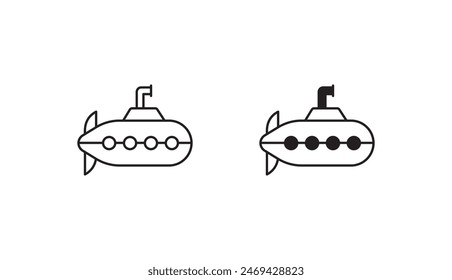 Diseño de icono submarino con fondo blanco ilustración de stock