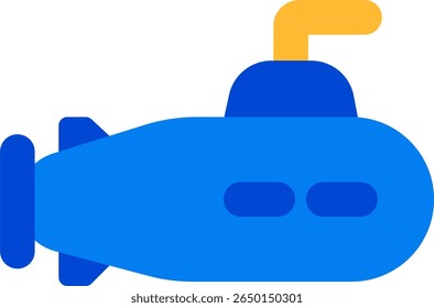 ícone submarino design de estilo plano