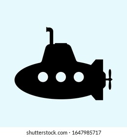 icono submarino en vector de estilo plano