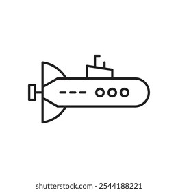 Submarine icon. isolated vector icon.