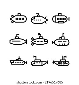 submarine icon or logo isolated sign symbol vector illustration - Collection of high quality black style vector icons
