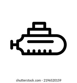 submarine icon or logo isolated sign symbol vector illustration - high quality black style vector icons
