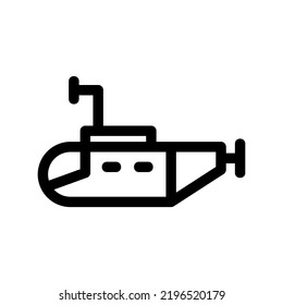 submarine icon or logo isolated sign symbol vector illustration - high quality black style vector icons
