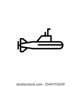 Submarine icon logo sign set vector outline