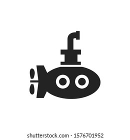 icono submarino en un fondo blanco