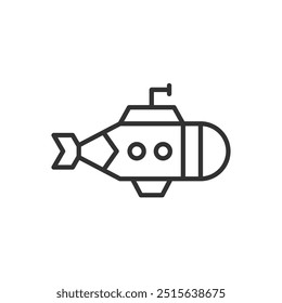 Submarine Icon Sign Symbol Vector