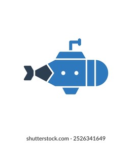 Submarine Icon Sign Symbol Vector