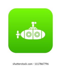Submarine icon. Simple illustration of submarine vector icon for web.