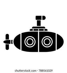 Submarine icon. Simple illustration of submarine vector icon for web.