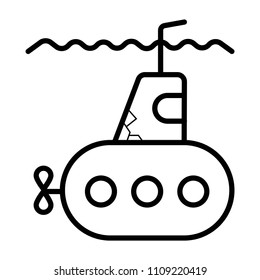 Submarine icon vector