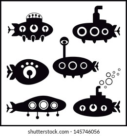 submarine icon vector