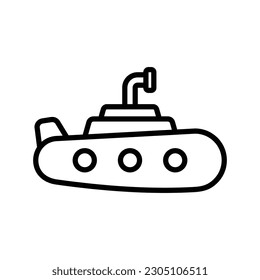 submarine icon vector design template in white background