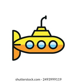 Submarine icon vector design templates simple and modern concept