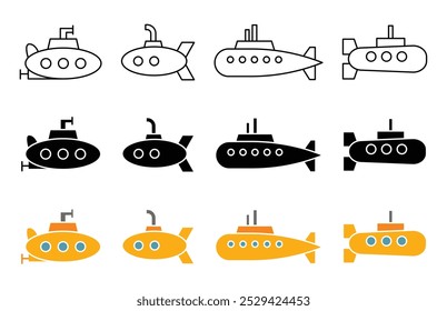 Submarine icon in vector format