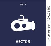 submarine icon. submarine vector illustration

