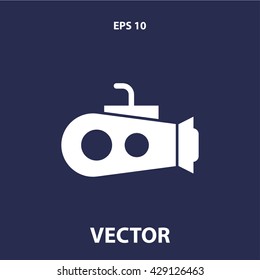 submarine icon. submarine vector illustration
